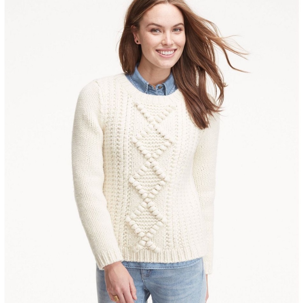 NWOT Signature Chunky‎ Wool Blend Sweater